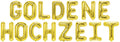 Folienballon Schriftzug (Goldene Hochzeit) 35cm Höhe
