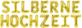 Folienballon Schriftzug (Silberne Hochzeit) 35cm Höhe