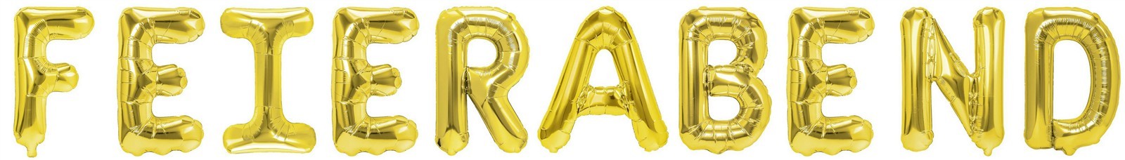 Folienballon Schriftzug (Feierabend) - Gold, 35 cm