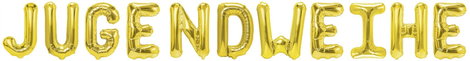 Folienballon Schriftzug (Jugendweihe) - Gold, 35 cm