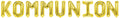 Banner (Kommunion) 16x12cm weiß