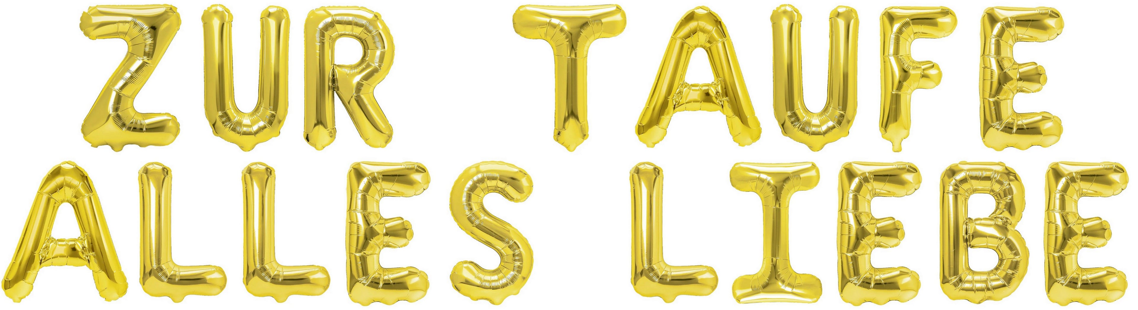 Banner (Zur Taufe alles Liebe) 16x12cm weiß