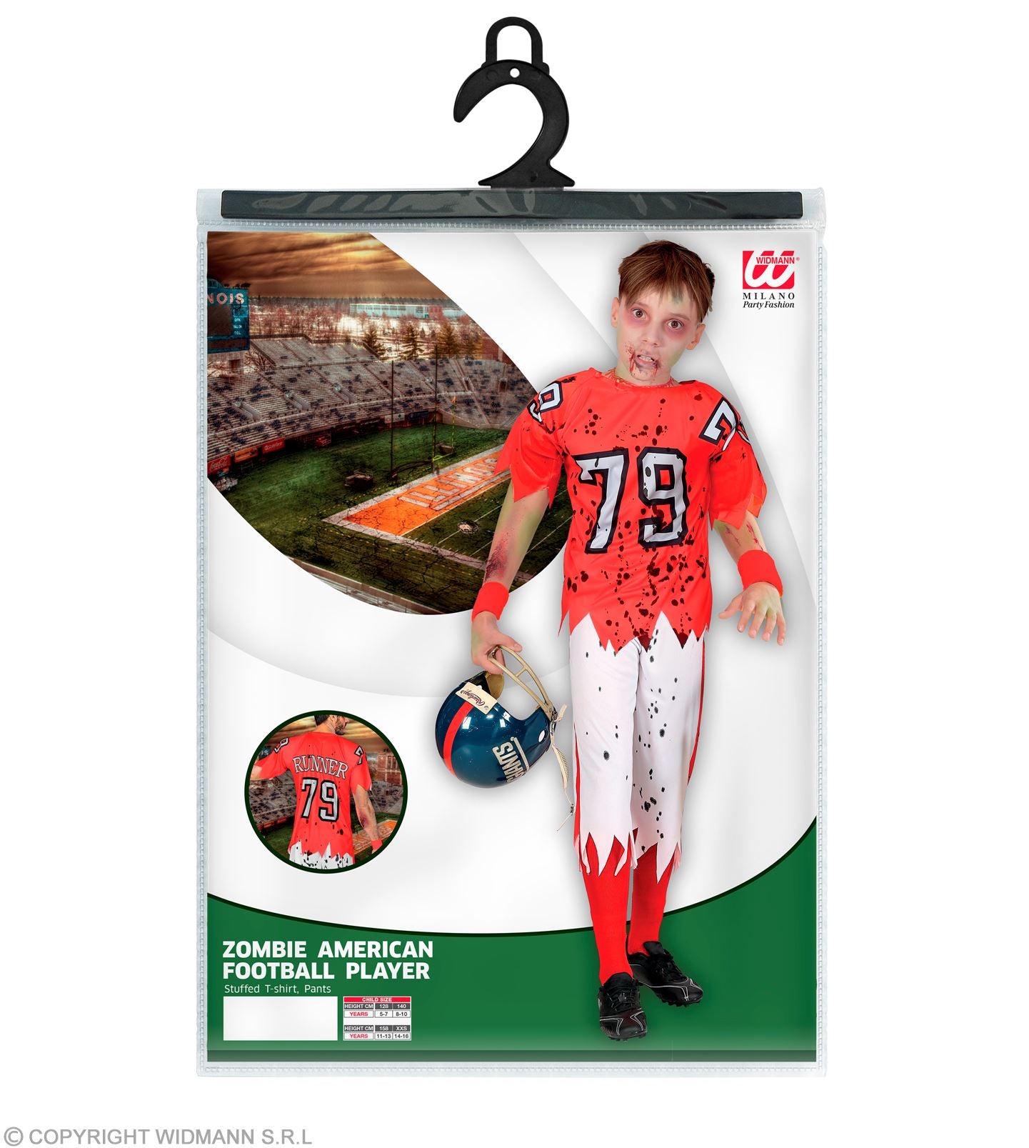 Kostüm Zombie Footballspieler