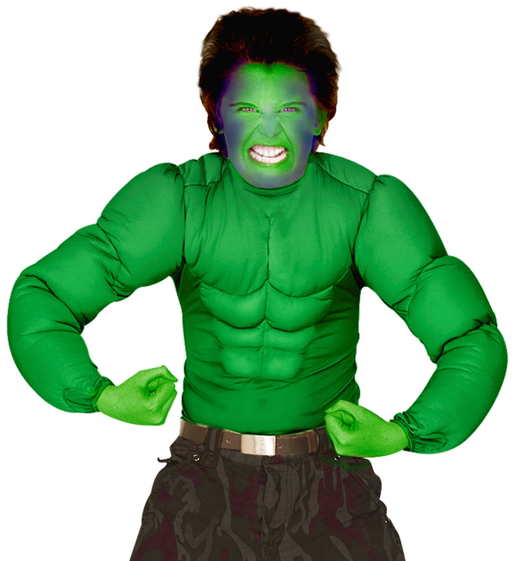 Kostüm grüner Muskelmann