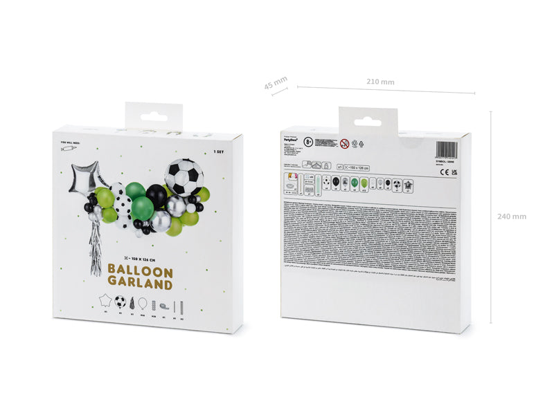 Ballongirlande Set Fußball 150x126cm