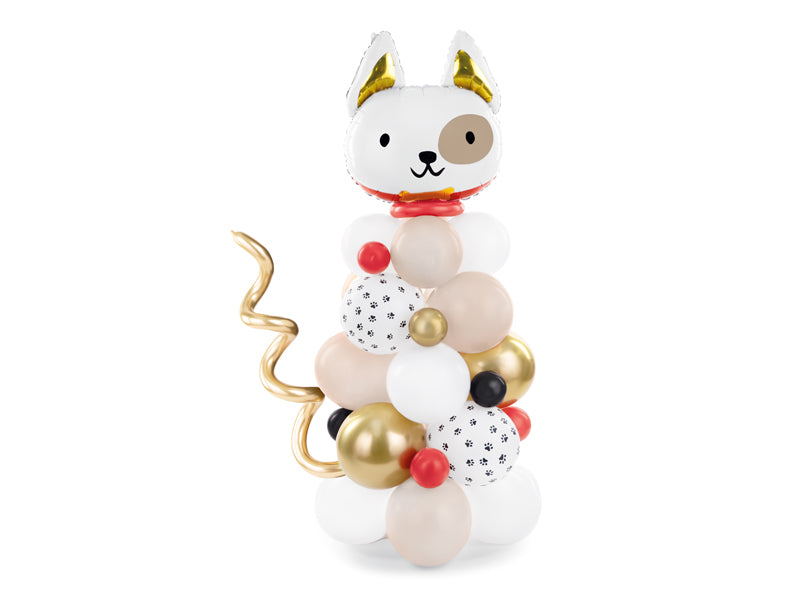 Ballonbouquet Set Hund weiß 83x155cm