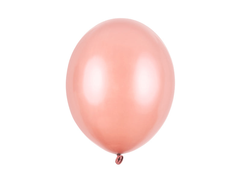 10x Latexballon Strong rosegold metallic 30cm