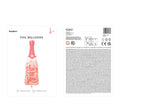 Folienballon Sektflasche rosa Cheers to you 87cm