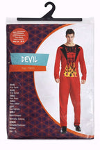 Kostüm Teufel Männer Shirt & Hose rot