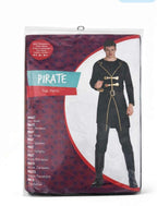 Kostüm Pirat Männer Shirt & Hose schwarz