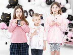 6x Papierbecher Halloween schwarz rosa 220ml