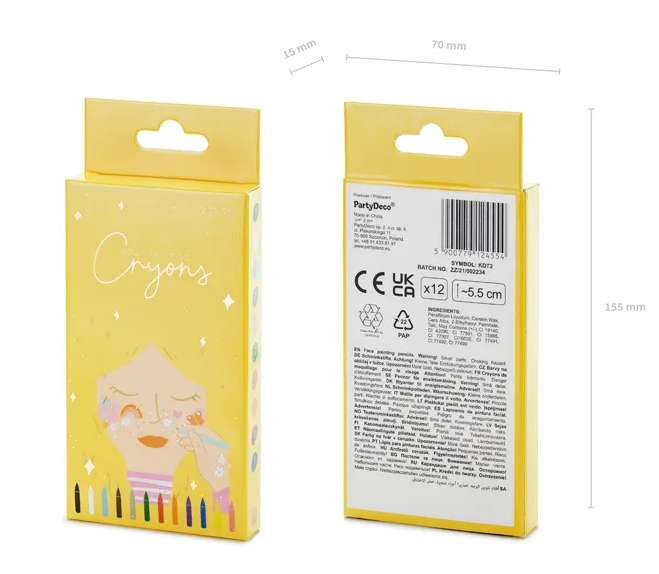 Set Schminkstifte 12 Farben