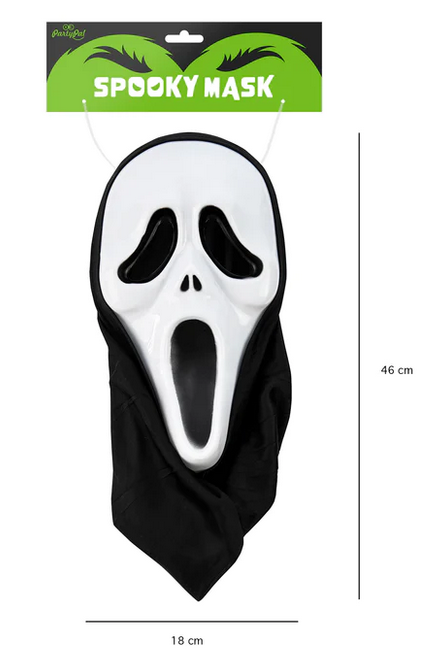 Maske Scream 46x18cm