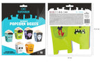 6x Popcornbox Halloween Monster 10x7,5cm