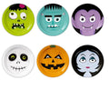 6x Papierteller Halloween Monster 18cm