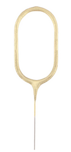 Wunderkerze Zahl Nr. 0 gold 16cm