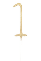 Wunderkerze Zahl Nr. 1 gold 16cm