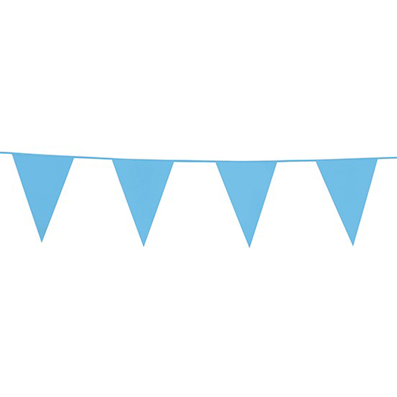 Wimpelkette hellblau 10m