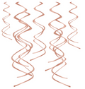 5x Hängespirale rosegold 60cm