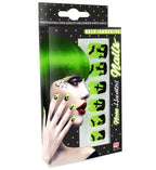 Set Fingernägel Spooky Neon selbstklebend 12 Stk.