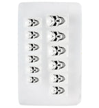 Set Fingernägel Totenkopf selbstklebend 12 Stk.