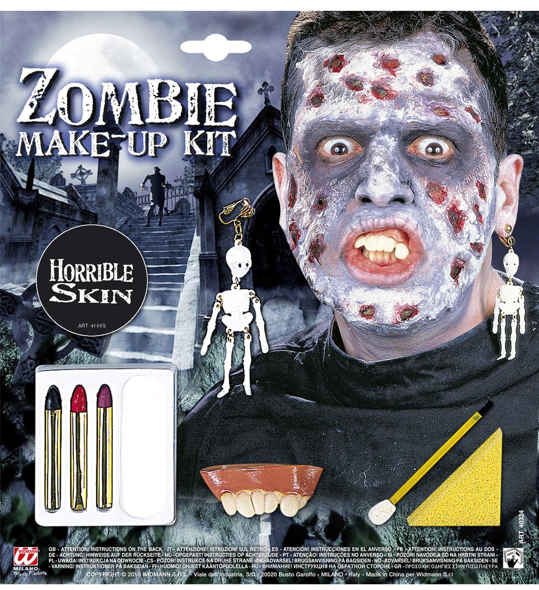Schminkset Zombie mit Zubehör