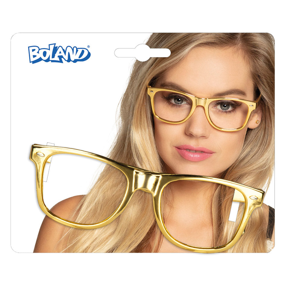 Brille gold ohne Gläser