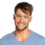 Brille silber ohne Gläser