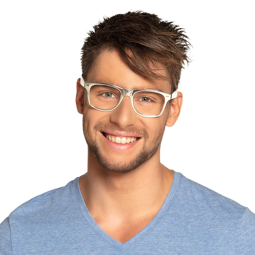 Brille silber ohne Gläser