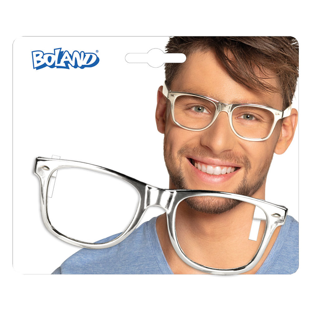 Brille silber ohne Gläser