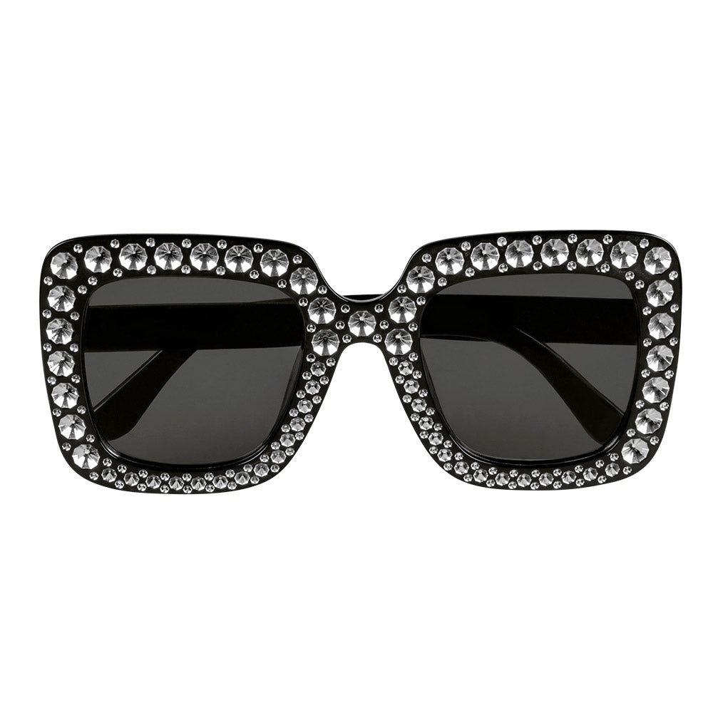 Brille Bling Bling schwarz