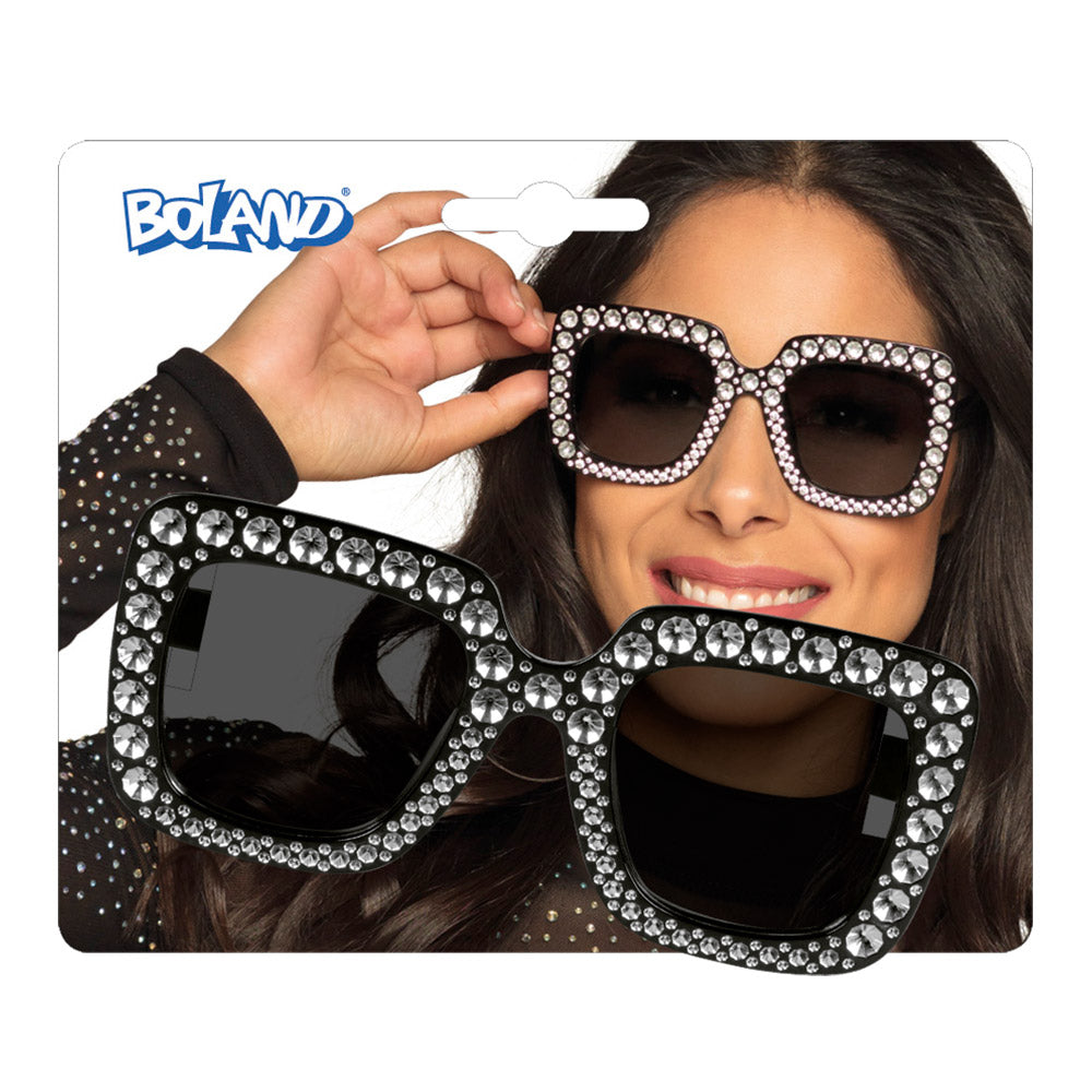 Brille Bling Bling schwarz