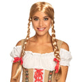 Perücke Heidi Zöpfe blond mit Masche