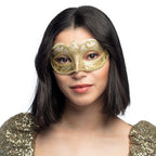 Venezianische Maske Felina gold