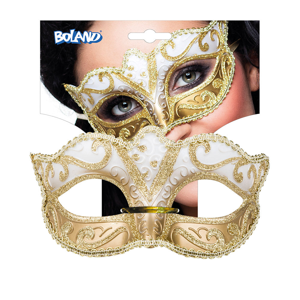 Venezianische Maske Felina gold