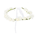 Haarreif Blumen weiß