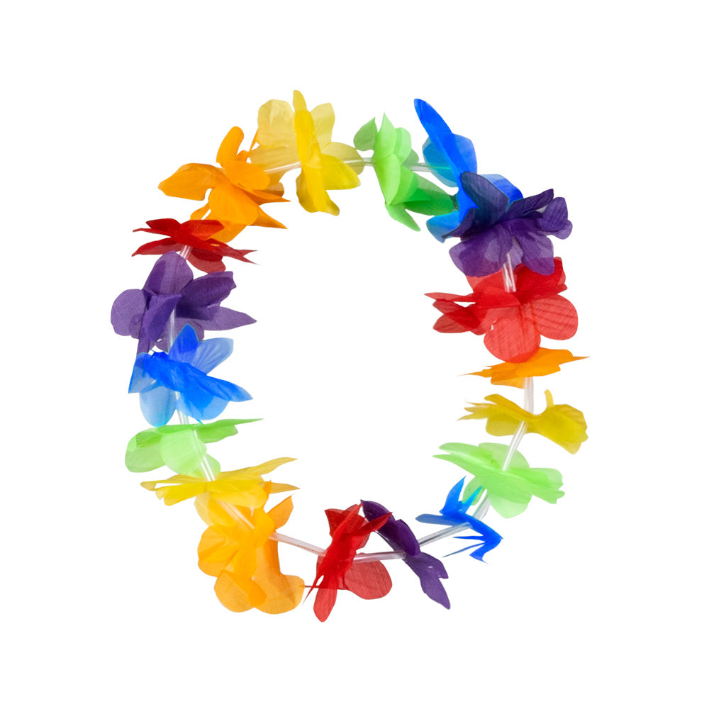 Hawaii Set Rainbow Kette, Stirnband, Armbänder