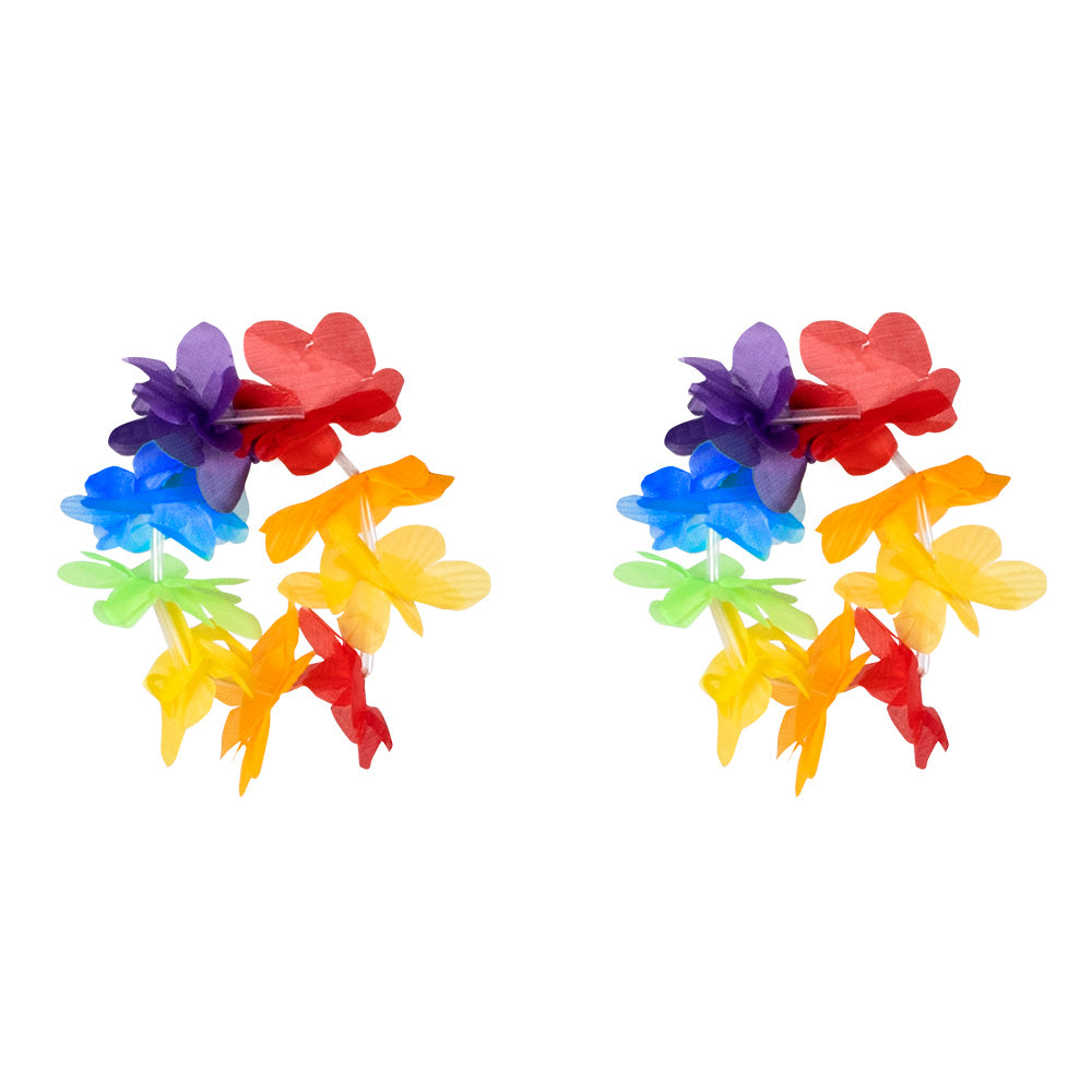 Hawaii Set Rainbow Kette, Stirnband, Armbänder