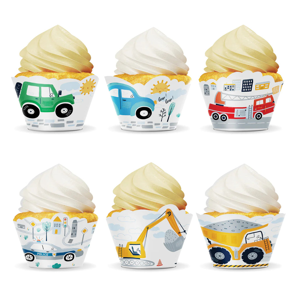 6x Muffinform Fahrzeuge