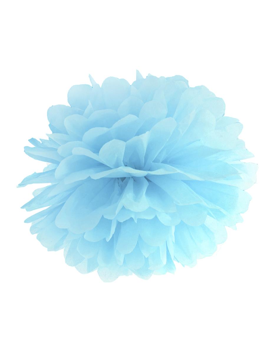 Hängepompom hellblau 25 cm