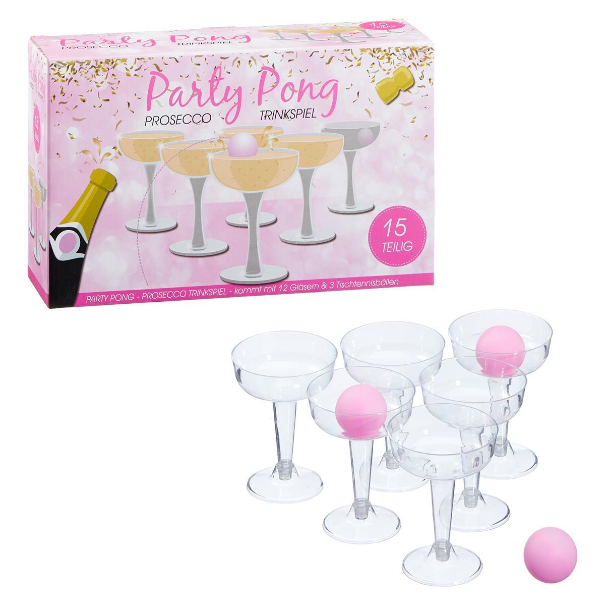 Trinkspiel Prosecco Pong 15tlg.