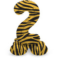 Folienballon Zahl Nr. 2 Tiger Chic 41cm luftbefüllbar