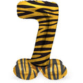 Folienballon Zahl Nr. 7 Tiger Chic 41cm luftbefüllbar