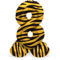 Folienballon Zahl Nr. 8 Tiger Chic 41cm luftbefüllbar