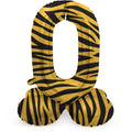 Folienballon Zahl Nr. 0 Tiger Chic 41cm luftbefüllbar