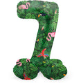 Folienballon Zahl Nr. 7 Jungle 41cm luftbefüllbar
