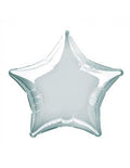 Folienballon Stern silber 45cm