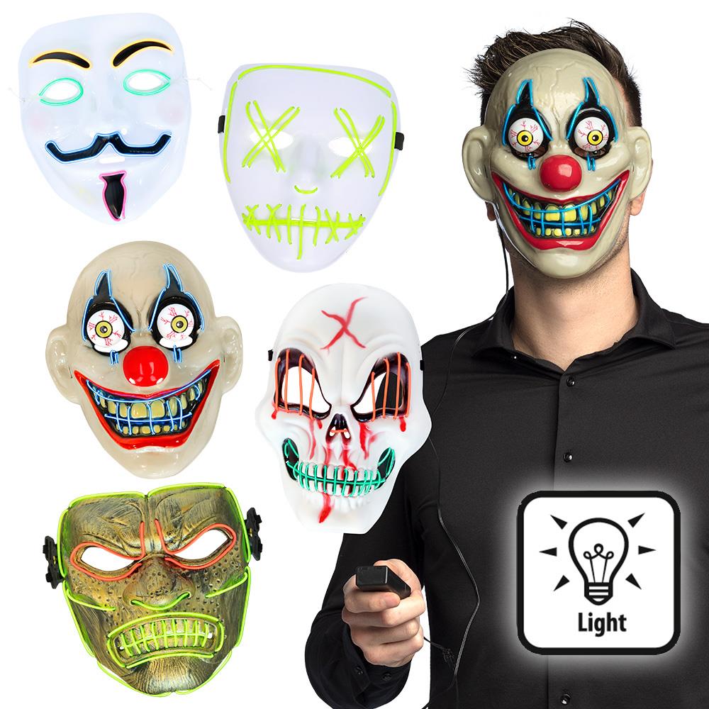 LED Maske farblich sortiert