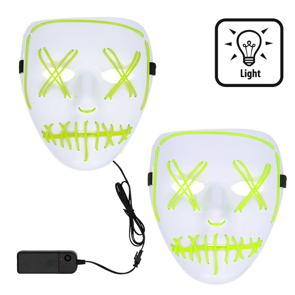 LED Maske farblich sortiert