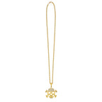 Halskette Totenkopf Gold Glitzer